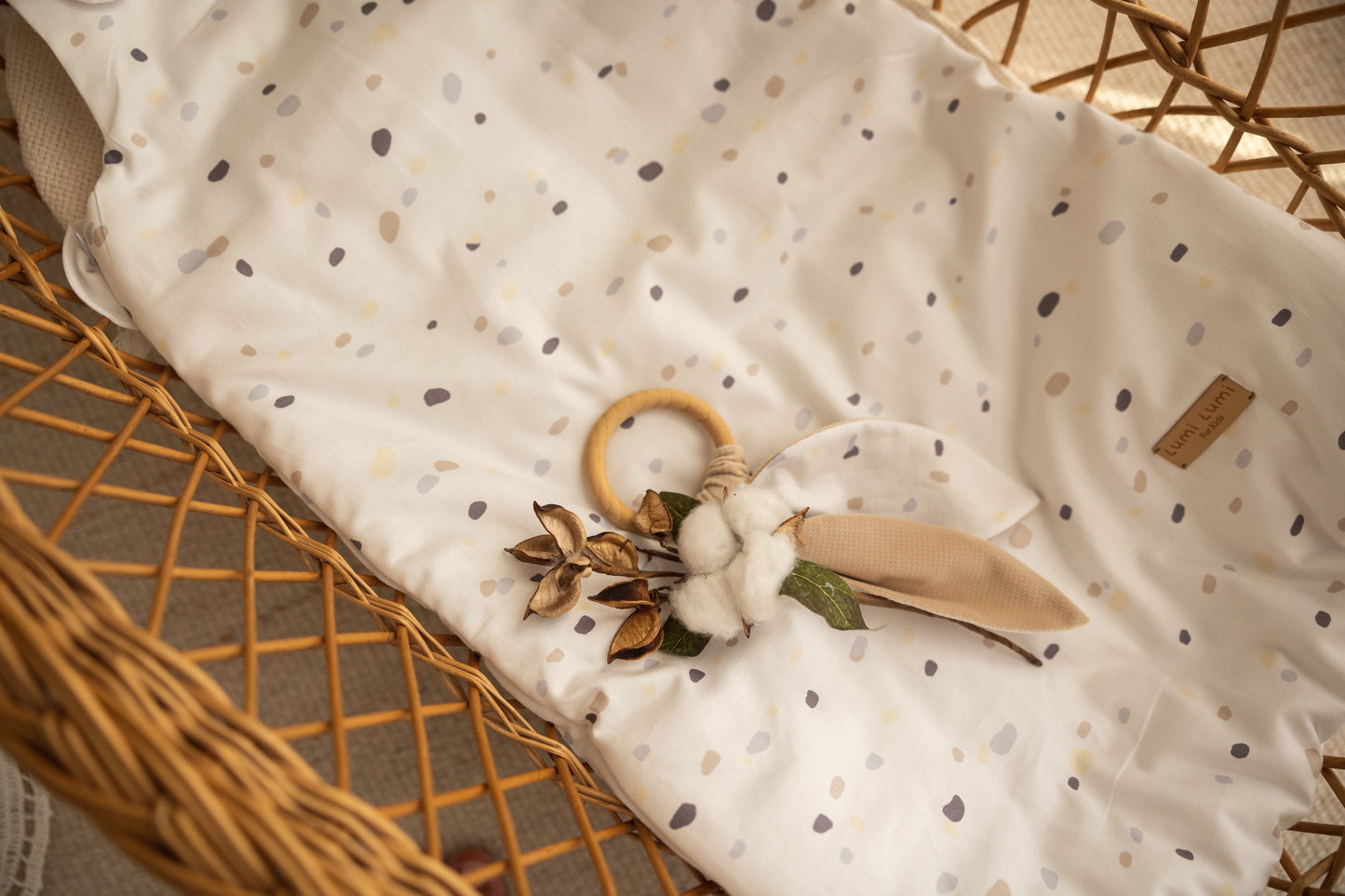 Śpiworek niemowlęcy Kropki