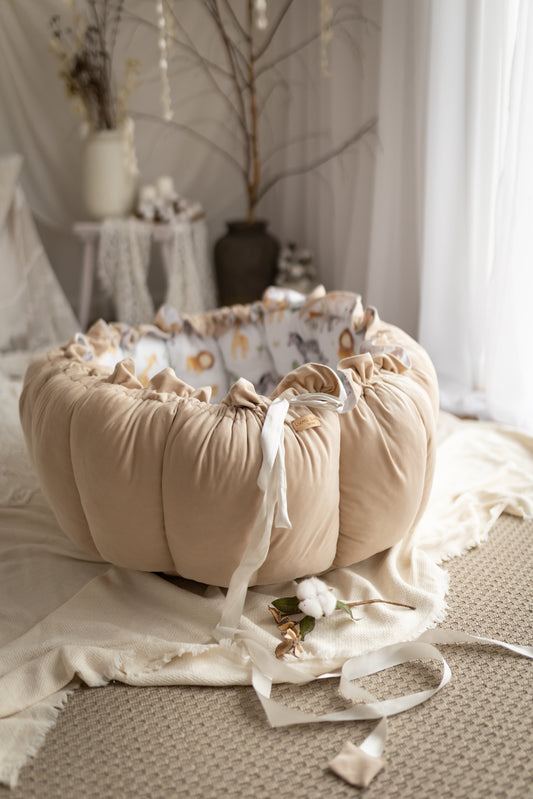 Gniazdo niemowlęce beżowe - Safari