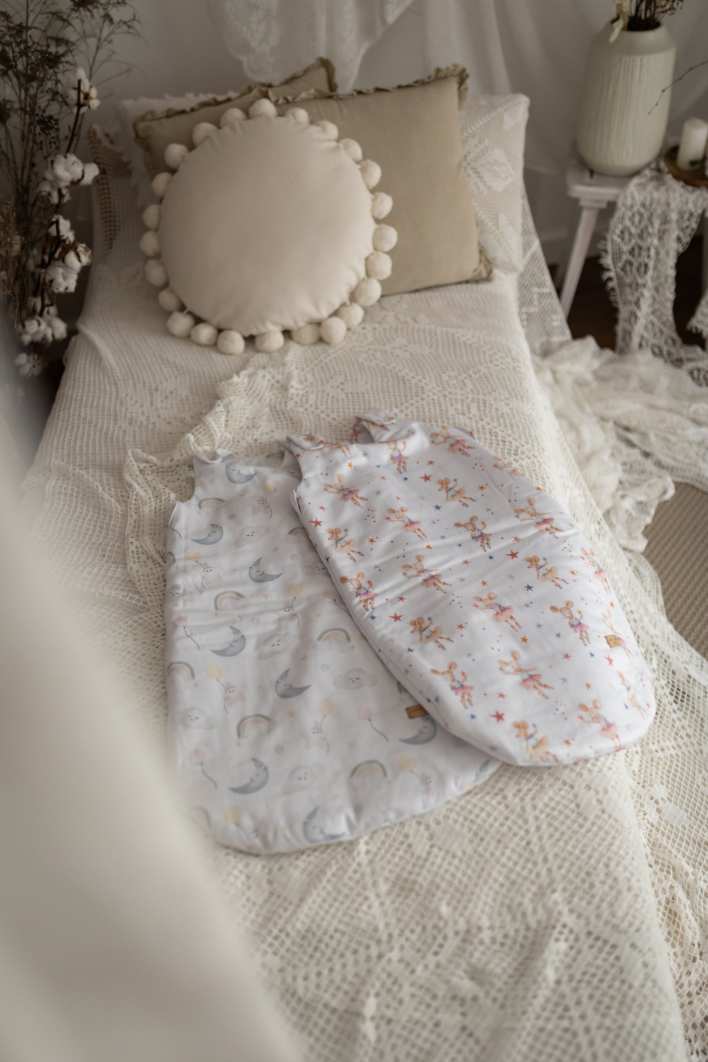 Śpiworek niemowlęcy Chmurki