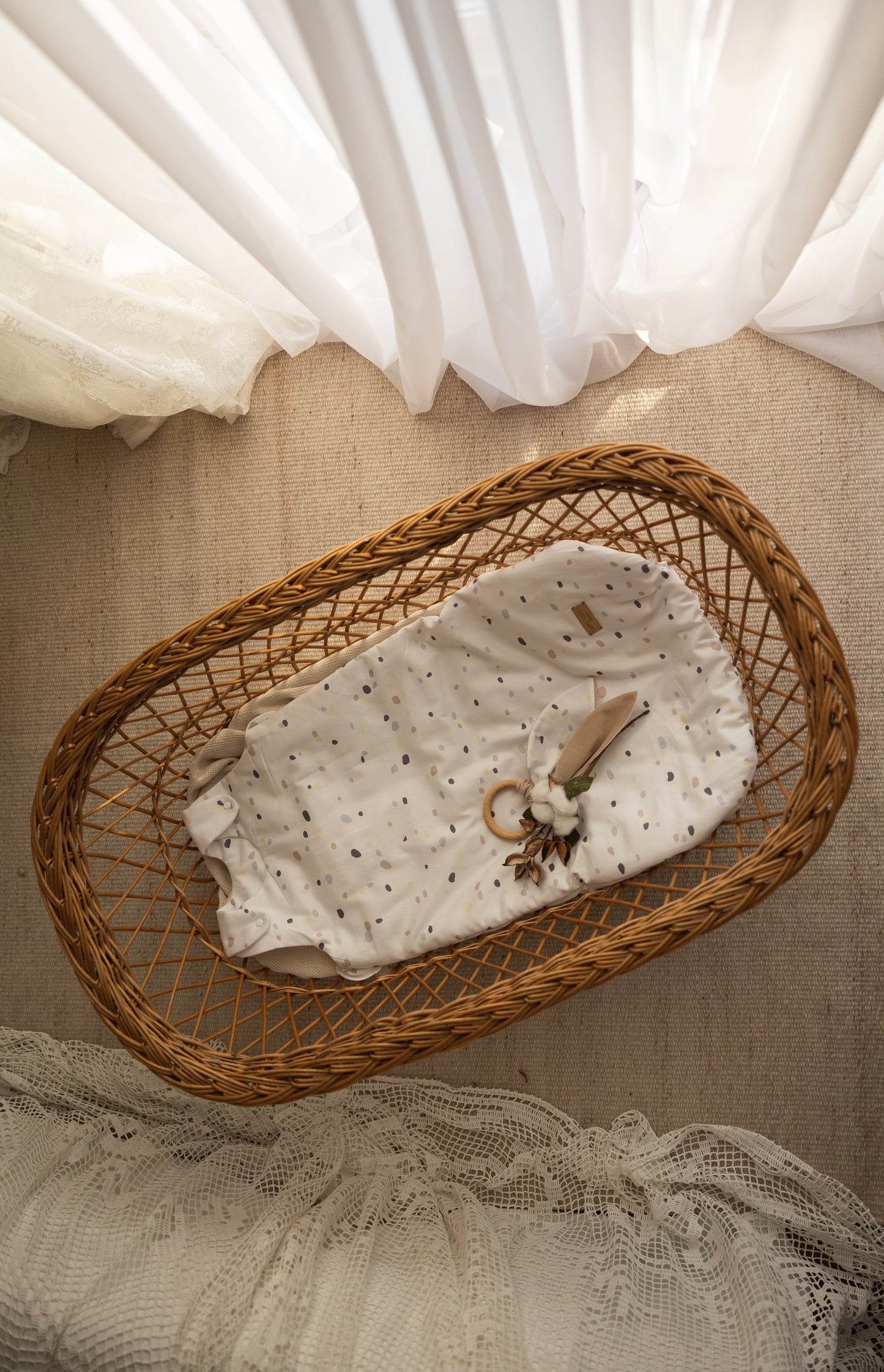 Śpiworek niemowlęcy Kropki